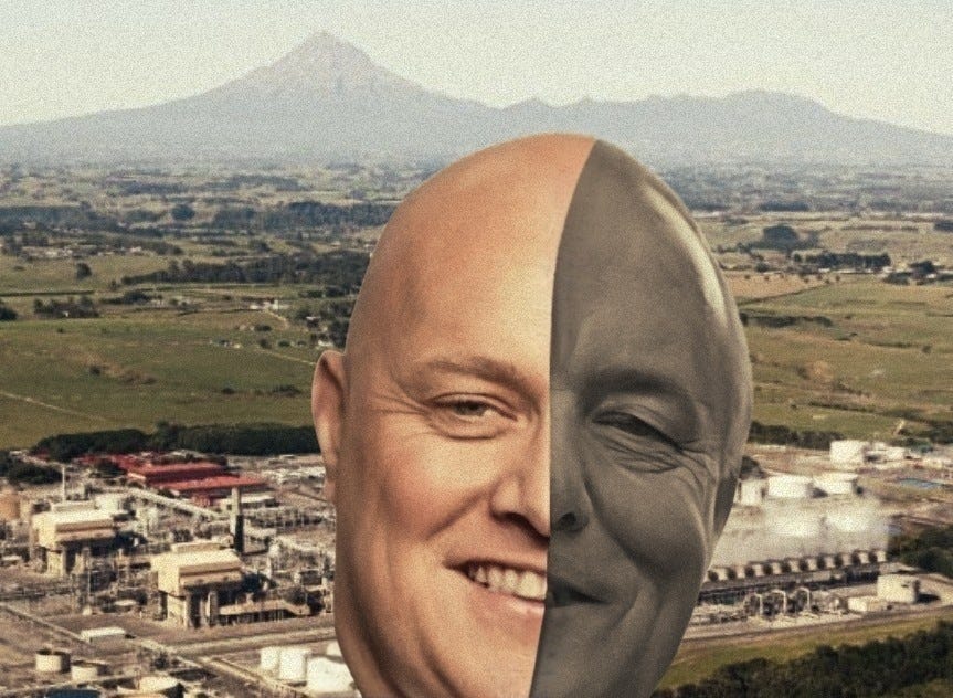 Luxon/Muldoon in Taranaki. Luxon/Muldoon in Taranaki.