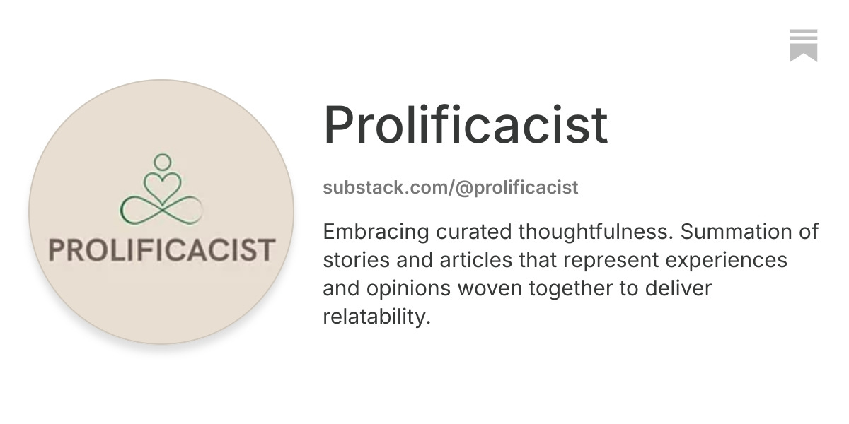 Prolificacist | Substack