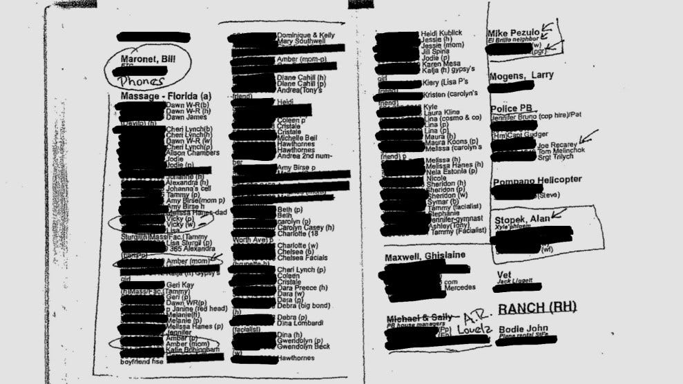 HERE ARE THE PAGES (allegedly) of EPSTEIN'S BLACK BOOK.