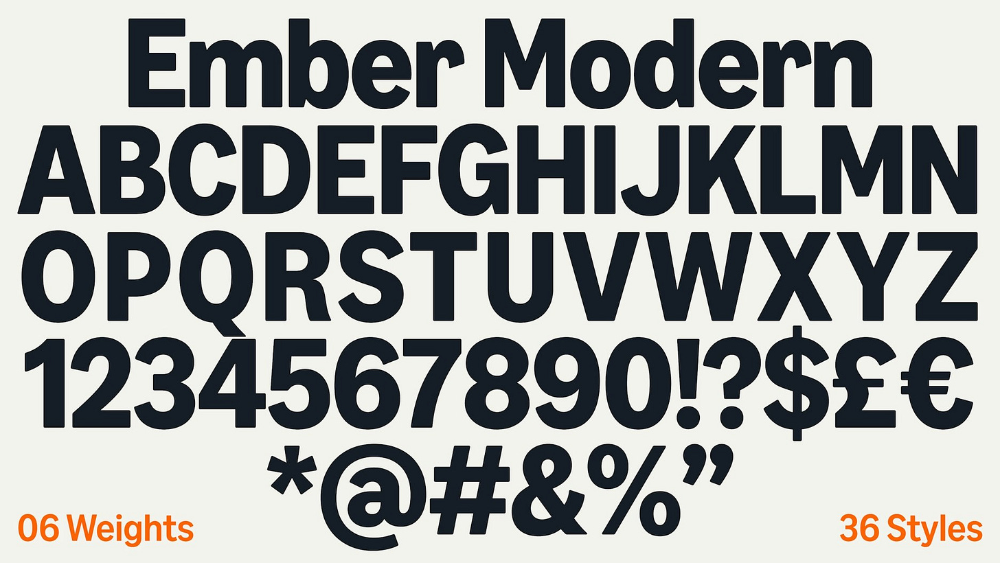 Koto's new Ember Modern typeface for Amazon