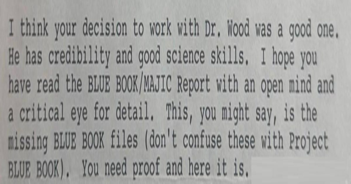 The special 1947 UFO Blue Book from the Majestic Documents mentioned in Tranche 5