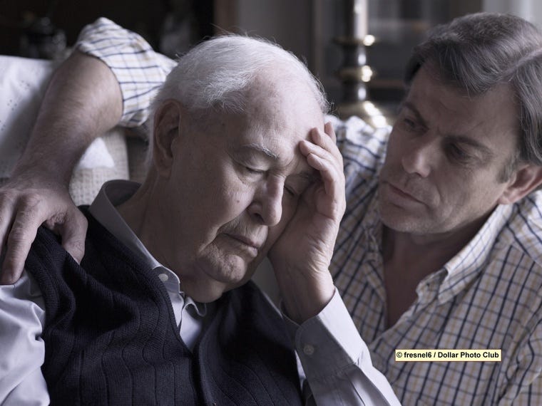 Picture of a depressed man