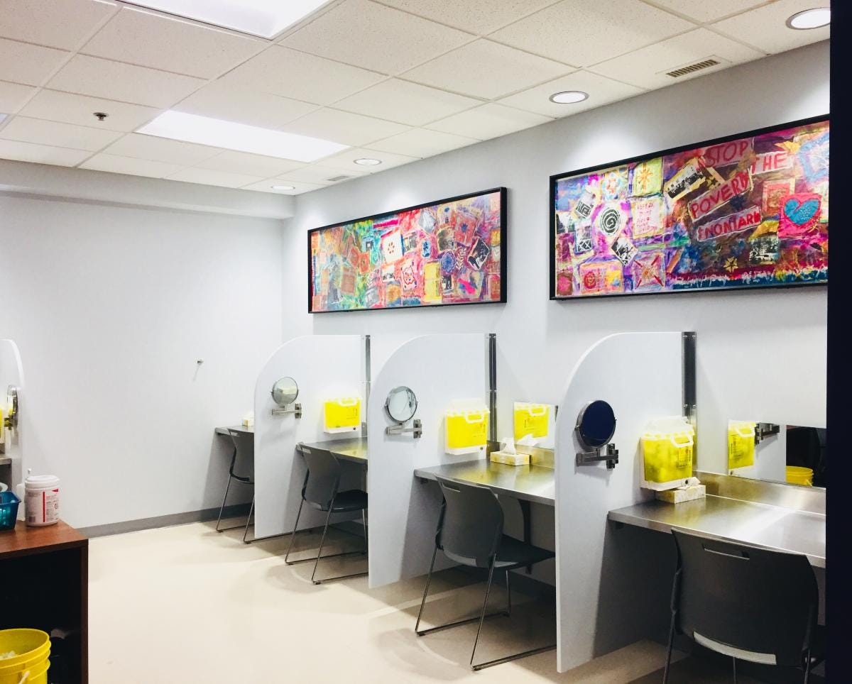 Inside the Consumption and Treatment Service site at Sandy Hill Community Health Centre Inside the Consumption and Treatment Service site at Sandy Hill Community Health Centre