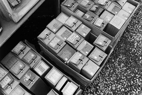 black and white film photos from Japan flea market