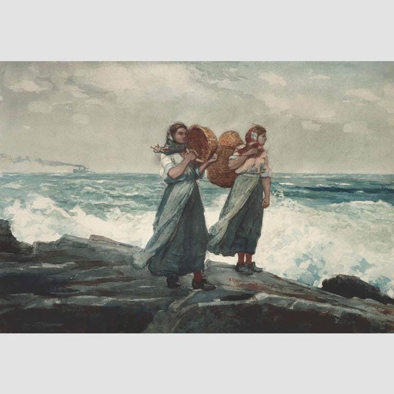 Winslow Homer, A Fresh Breeze, about 1881. 