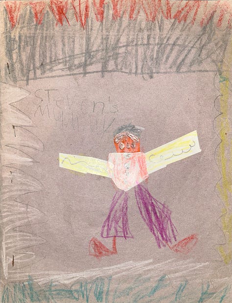 A little illustrated story for my mum, Steven Light aged 4.