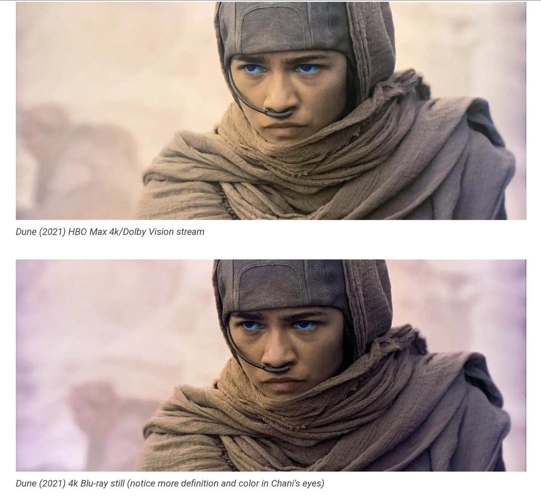 Streaming vs UHD Blu Ray : r/4kbluray