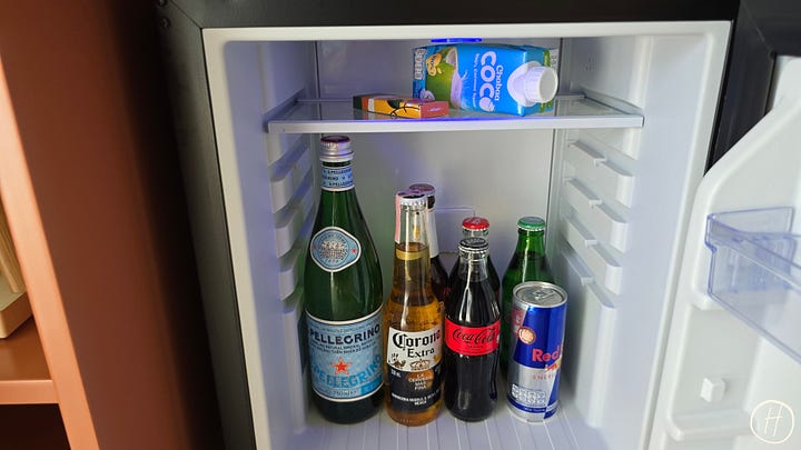 Standard Pattaya: Welcome amenities & mini bar