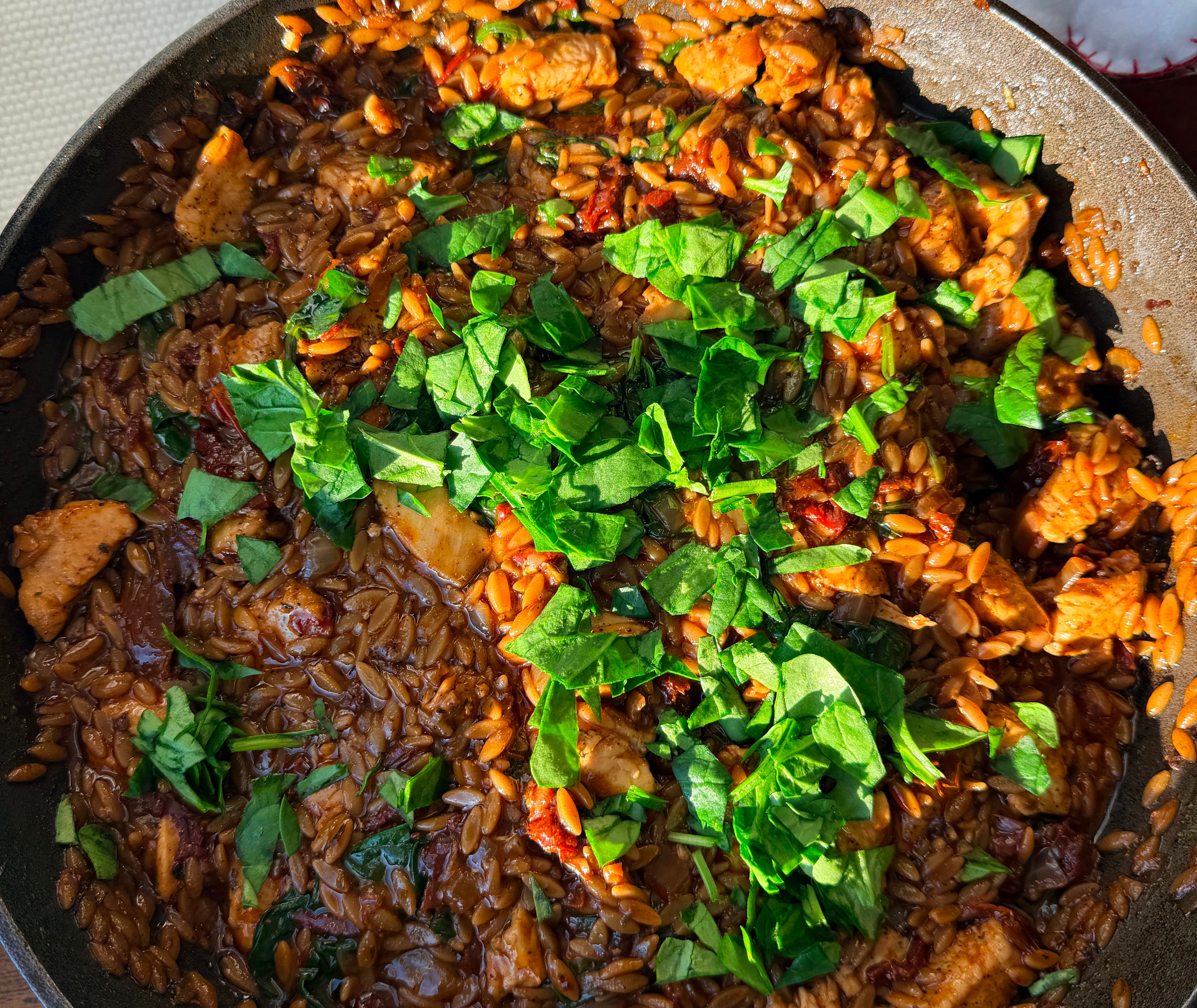 One Pan Marry Me Chicken Orzo👩🏼‍🍳 - by Nina Bucksner