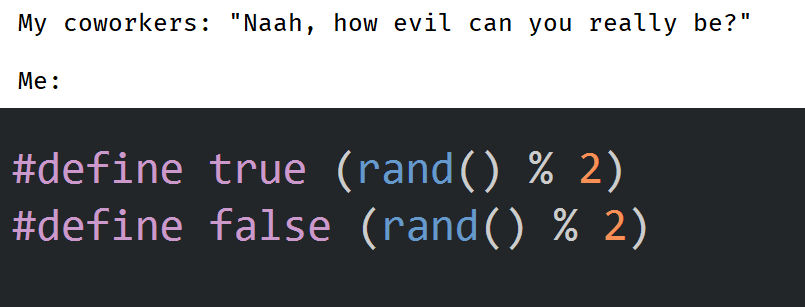 r/ProgrammerHumor - The one true evil