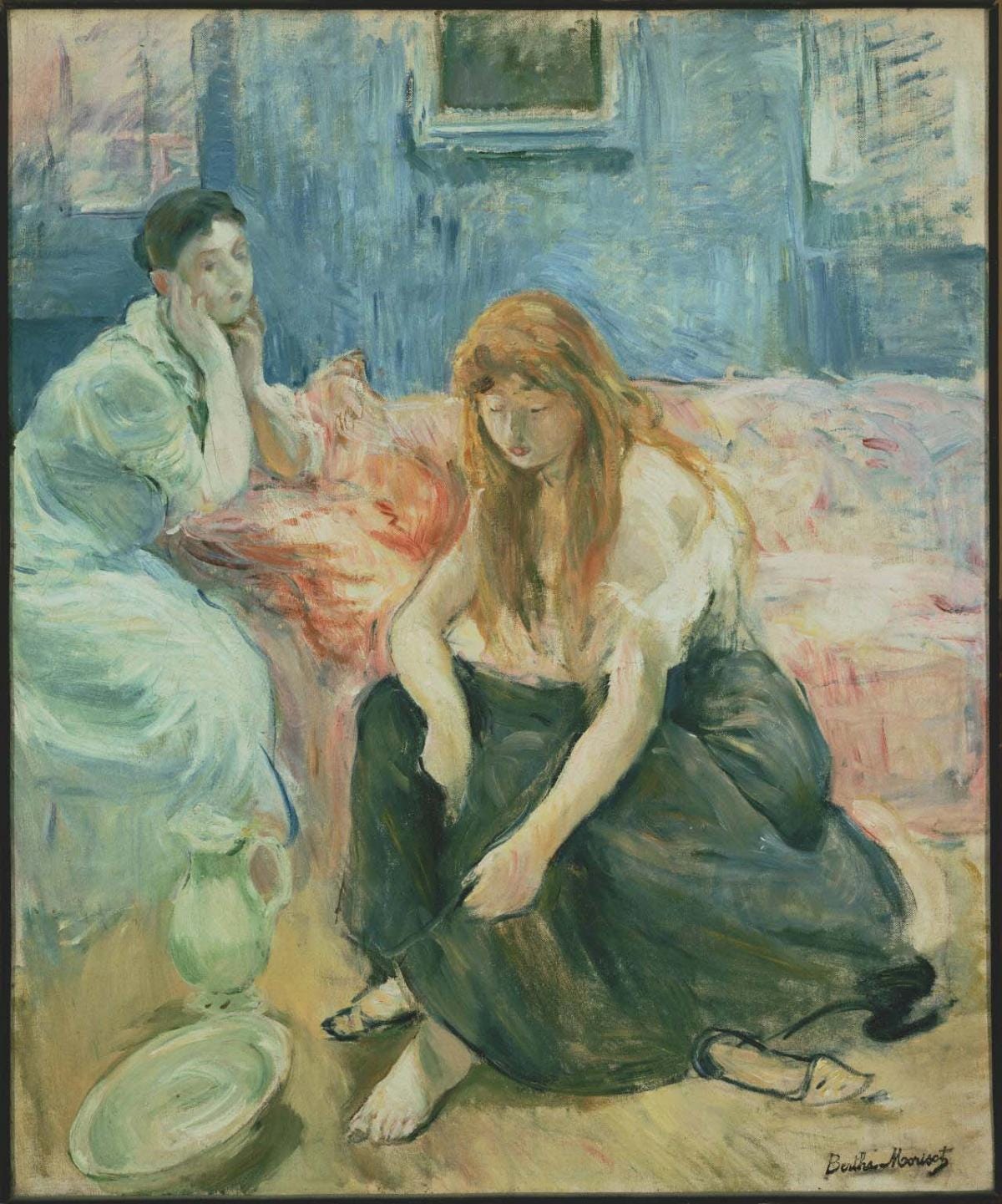 Two Girls by Berthe Morisot Two Girls by Berthe Morisot