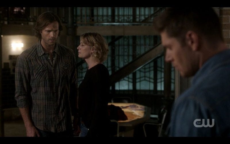 supernatural sam winchester slouch with mary dean supernatural sam winchester slouch with mary dean