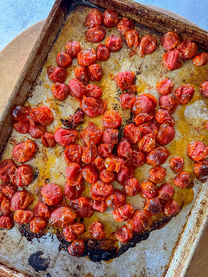 Winter escarole meets summer tomatoes