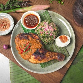Nasi Ulam with Ayam Percik