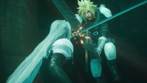 How Cloud kills Sephiroth in Crisis Core.