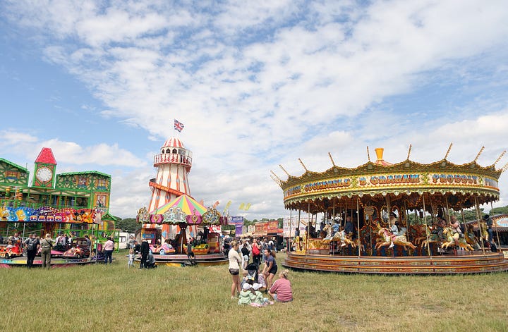 The Hoppings fair in Newcastle