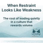 Leading Quietly