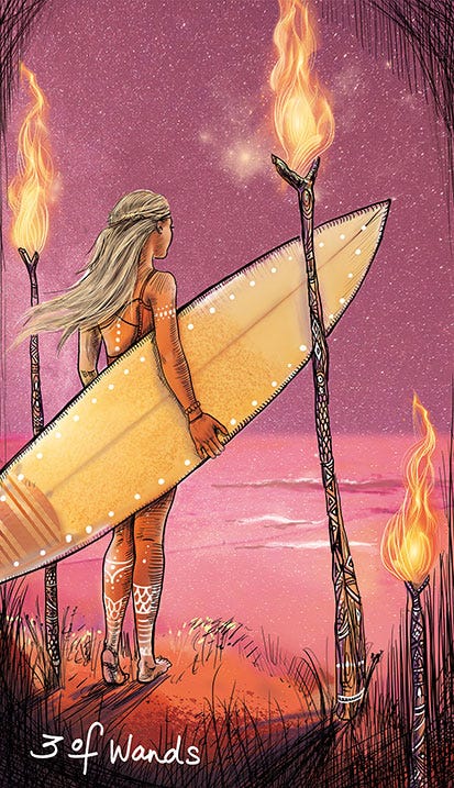 A Message from the Universe - 3 of Wands
