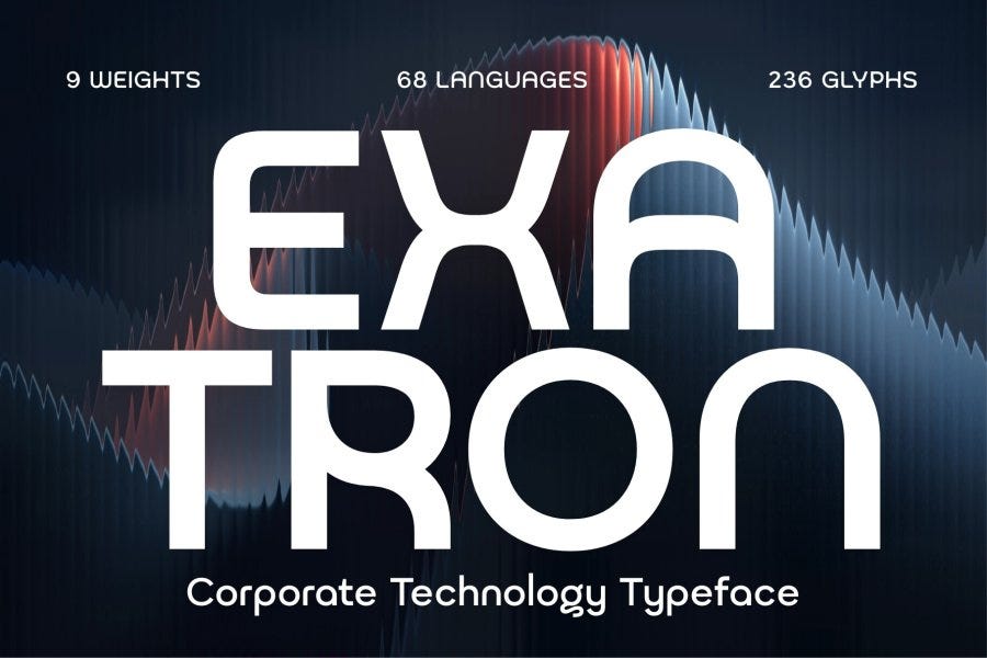 Exatron Technology Typeface