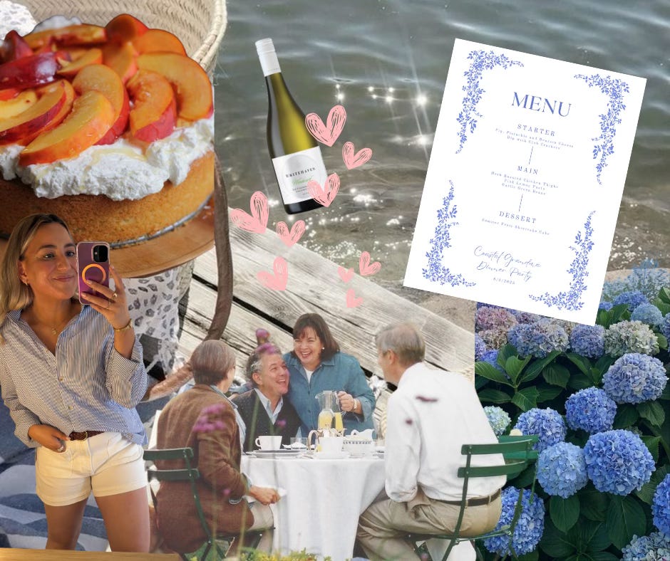 My Coastal Grandma Dinner Party Was Basically a Nancy Meyers Movie