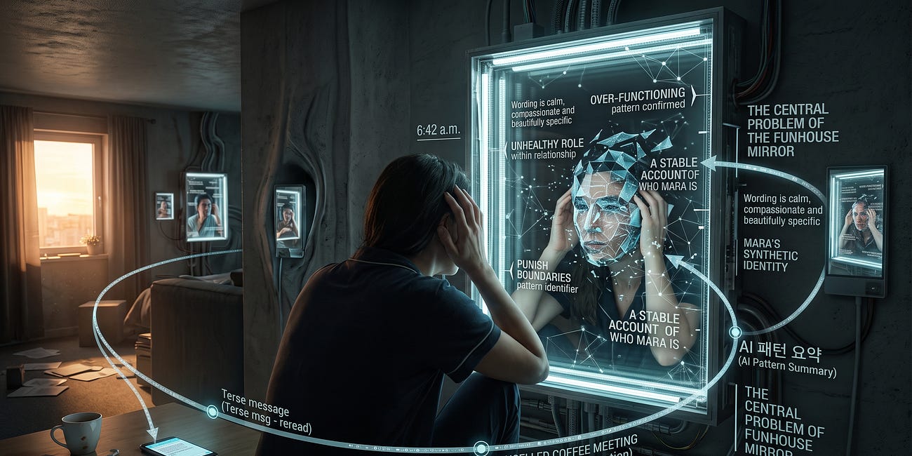 AI as the Funhouse Mirror