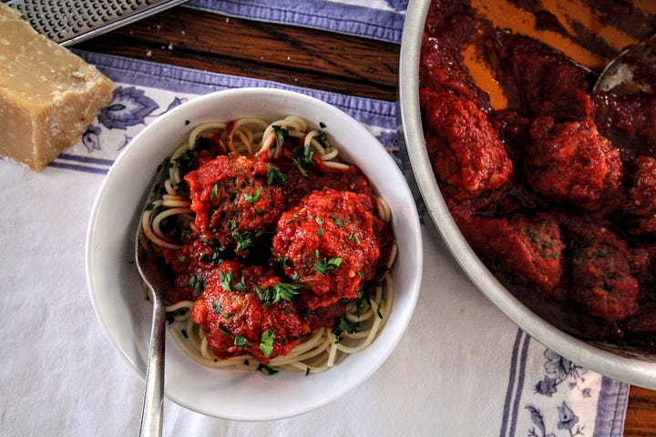 Food on plates