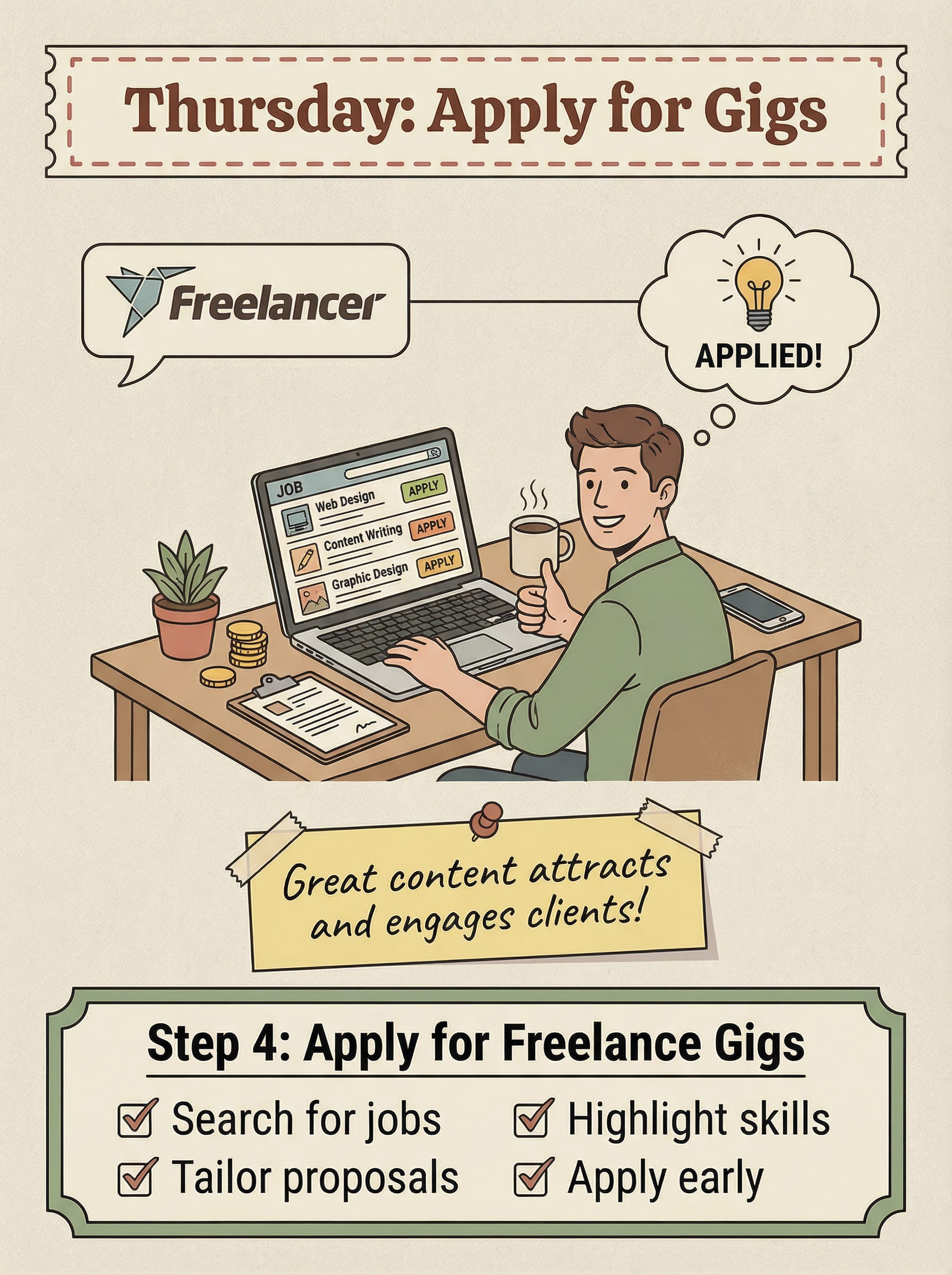 🚀 7-Day Freelancing Plan for Beginners (Save This!)