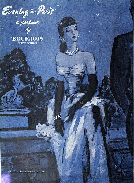 File:Evening in Paris, a perfume by Bourjois, New York, 1948.jpg