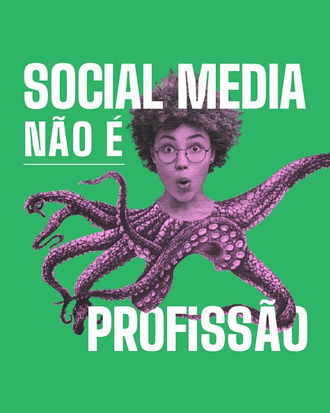 Social Media não é profissão