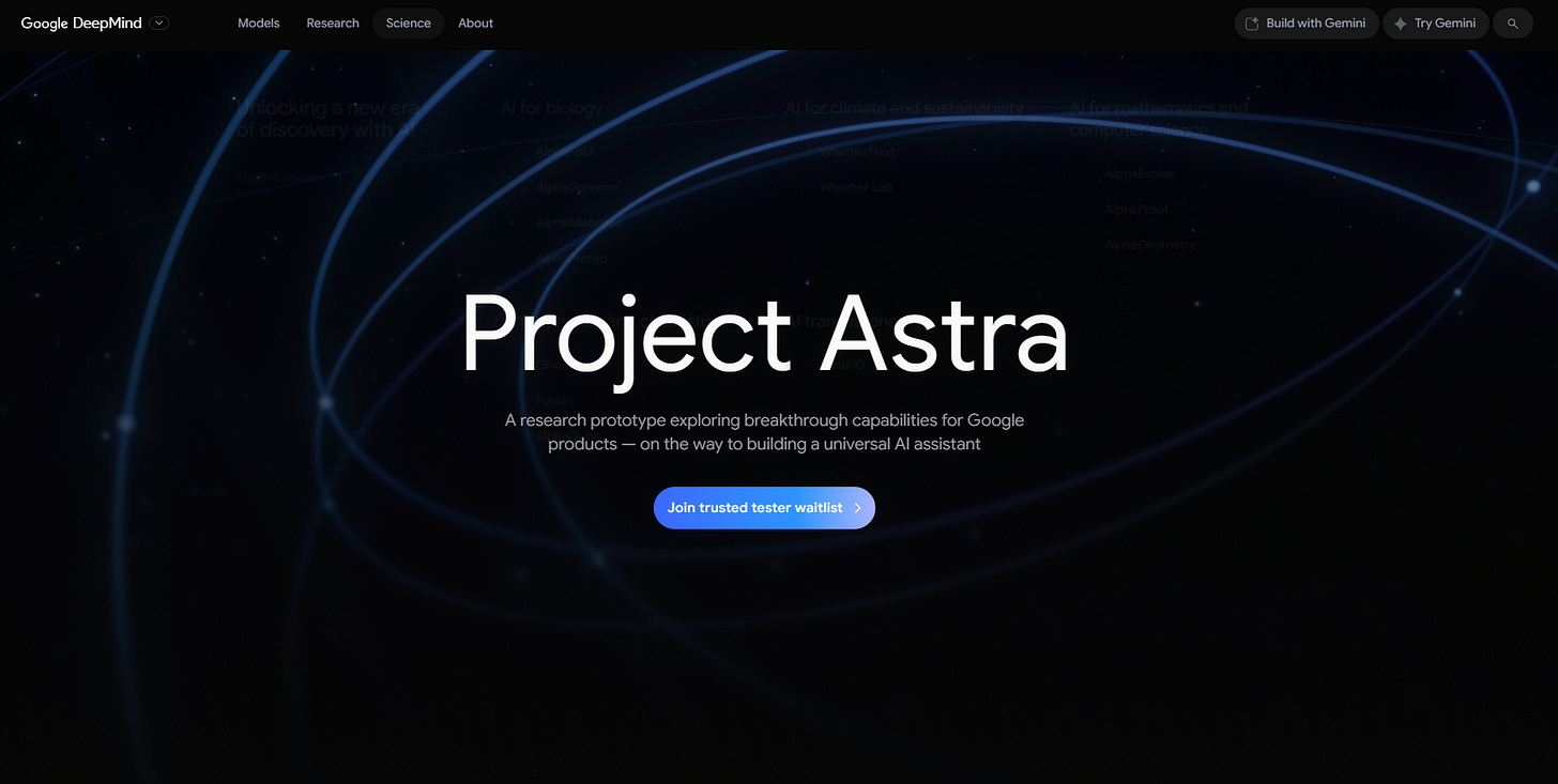 Project Astra experiment by Google