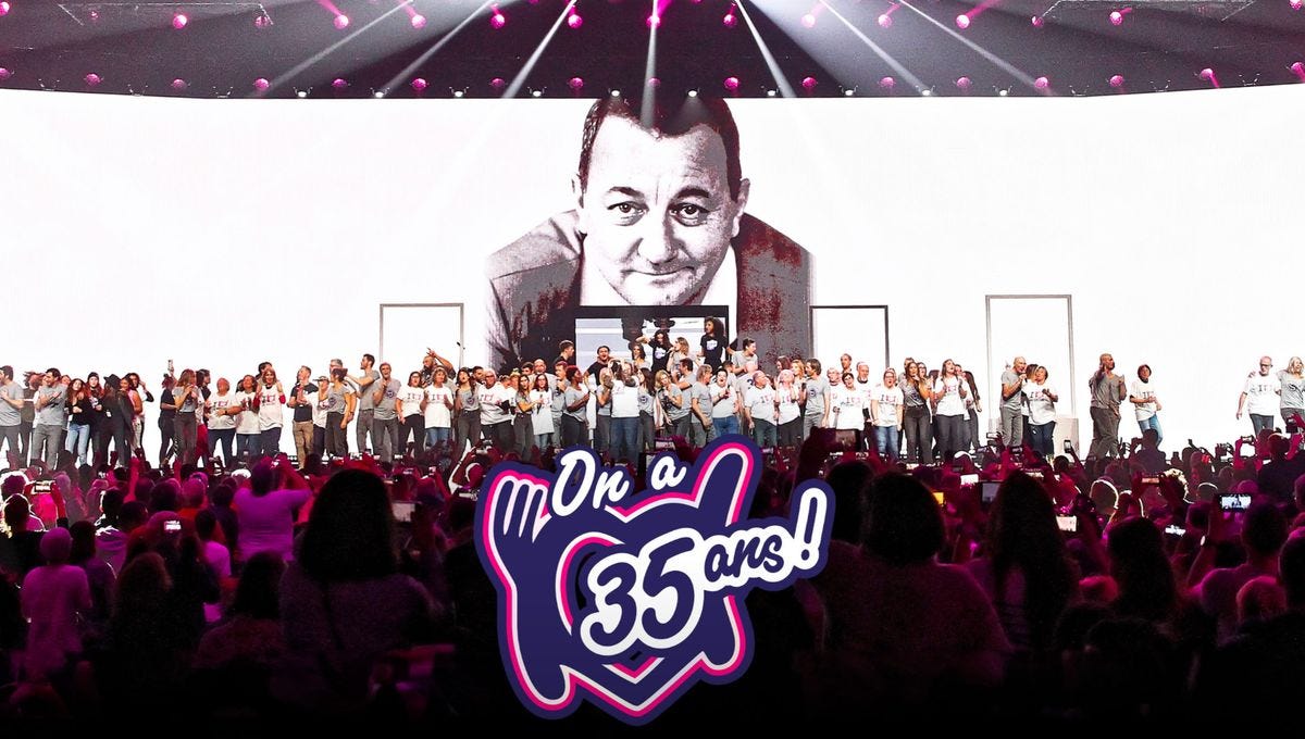 Les Enfoirés 2025 à l'unisson des Restos du Coeur - ici