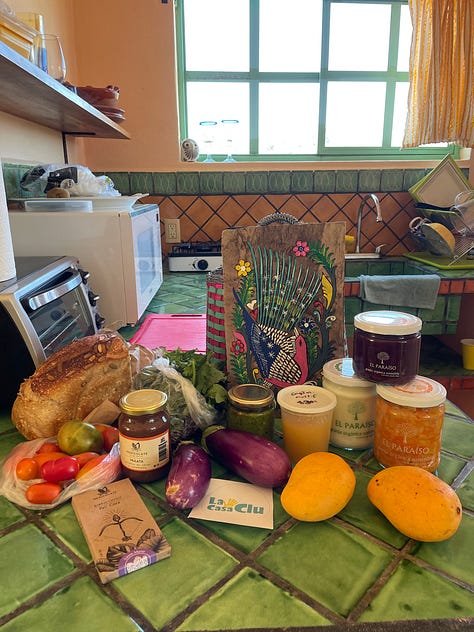 Fresh produce from the weekly San Pancho farmers' market