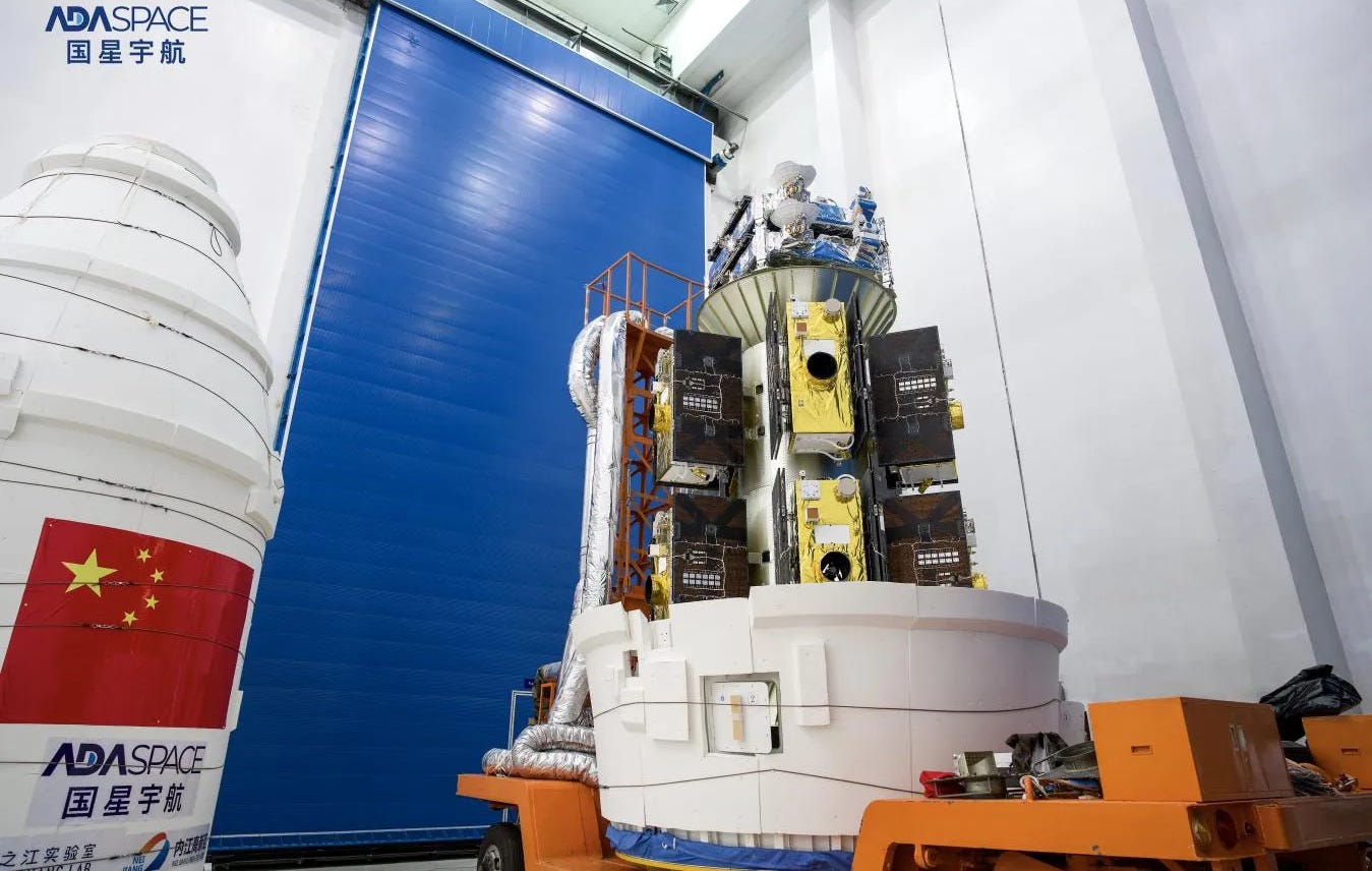 The first twelve Three-Body Computing Constellation satellites, from ADA Space and Zhejiang Laboratory, being prepared for launch in May 2025. The first twelve Three-Body Computing Constellation satellites, from ADA Space and Zhejiang Laboratory, being prepared for launch in May 2025.