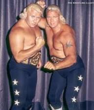 WWWF Tag Team Champions, The Valiant Brothers. Johnny and Jimmy. WWWF Tag Team Champions, The Valiant Brothers. Johnny and Jimmy.