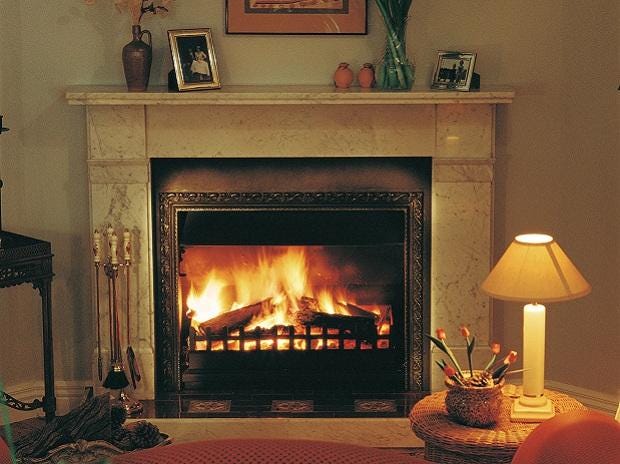 Home is where the hearth is: Snuggling by the fireplace on a winter night