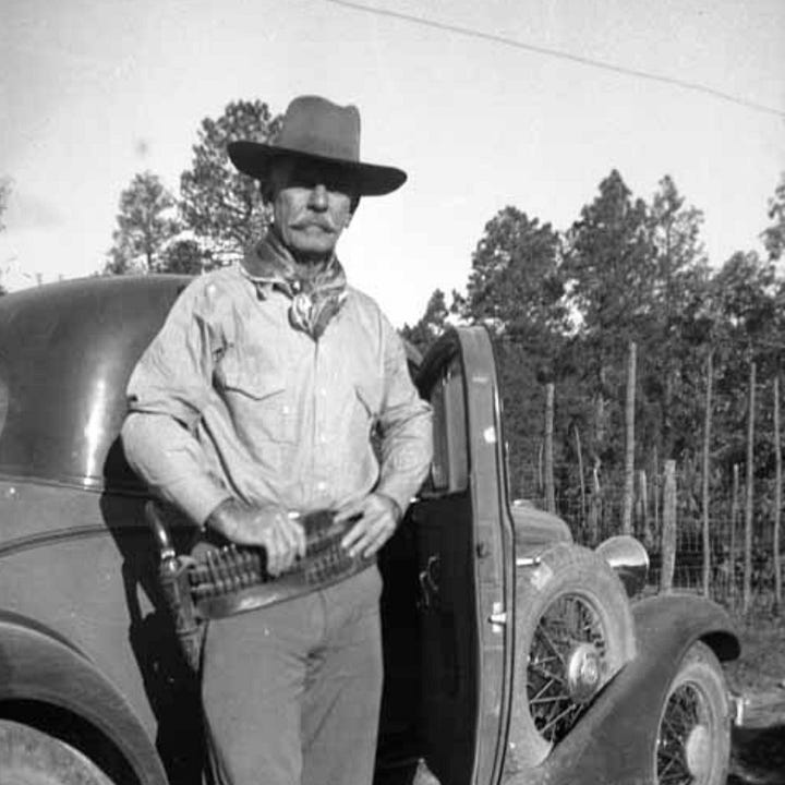 Two photos of Oliver M. Lee