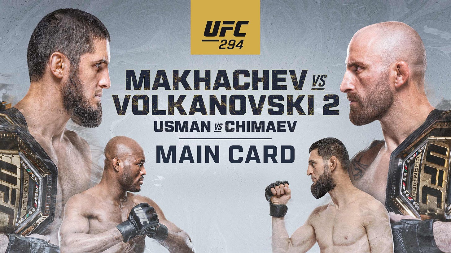 In just 48 hours, UFC 294's card went from good to great - ESPN