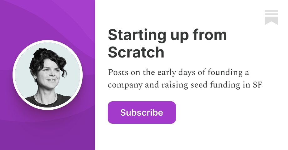 Starting up from Scratch | Alice Bentinck | Substack