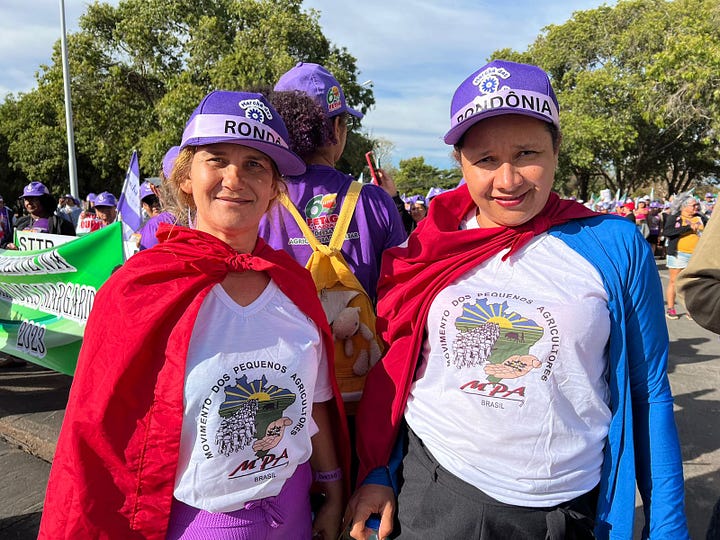 Fotos: MPA Brasil na Marcha das Margaridas 2023