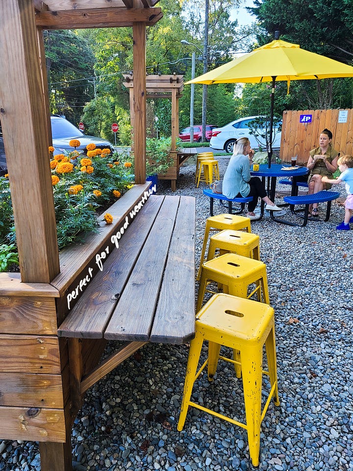 Bobby Boy Bakeshop outdoor seating