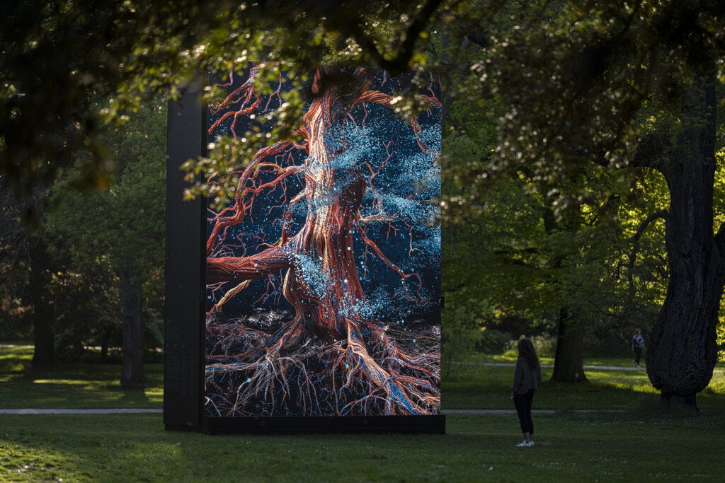 Of the Oak, an immersive digital installation by Marshmallow Laser Feast at Kew Gardens