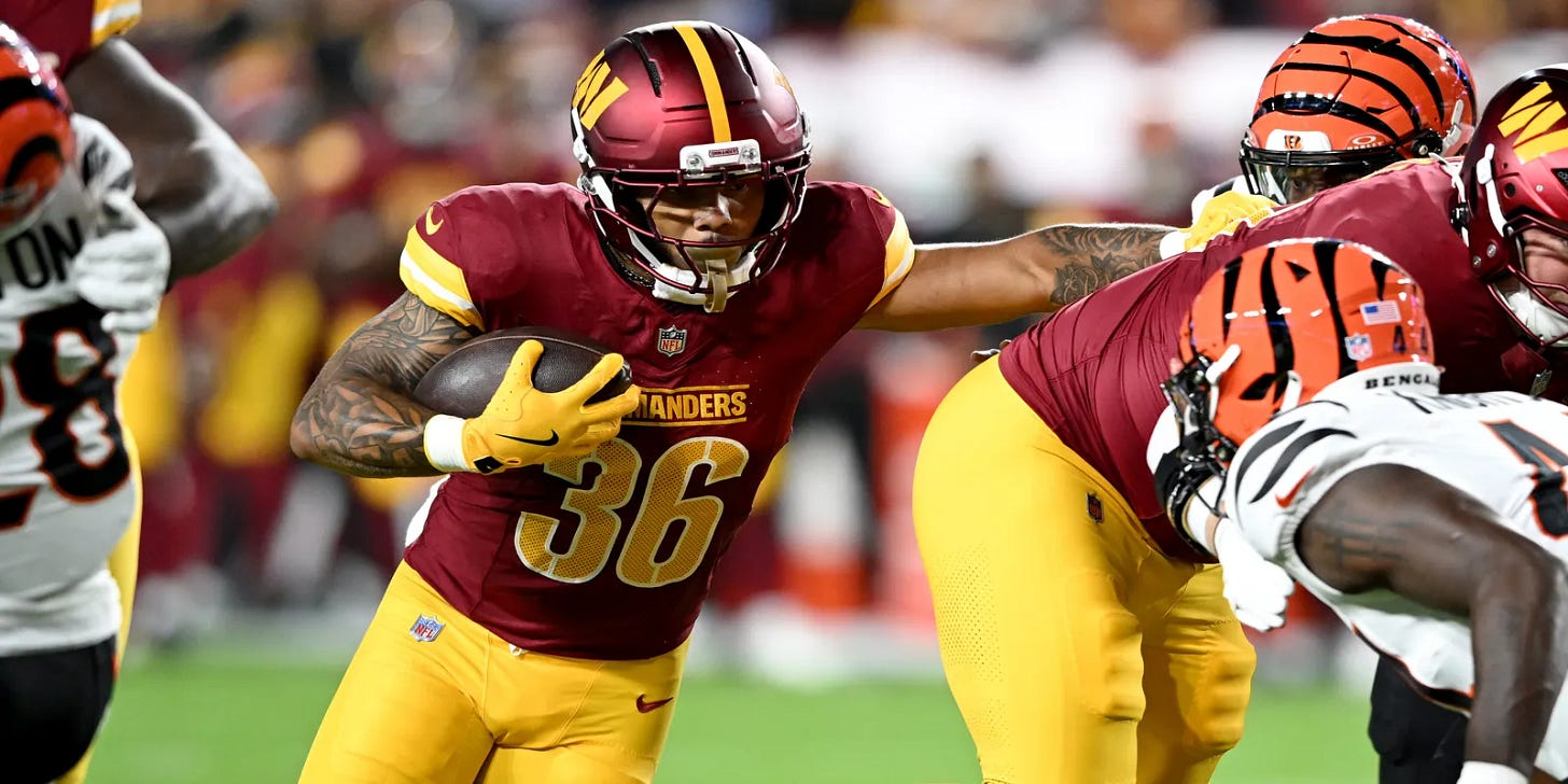 Chris Rodriguez Fantasy Outlook: Prime 2025 Fantasy Sleeper to Add Now - Roto Street Journal Chris Rodriguez Fantasy Outlook: Prime 2025 Fantasy Sleeper to Add Now - Roto Street Journal