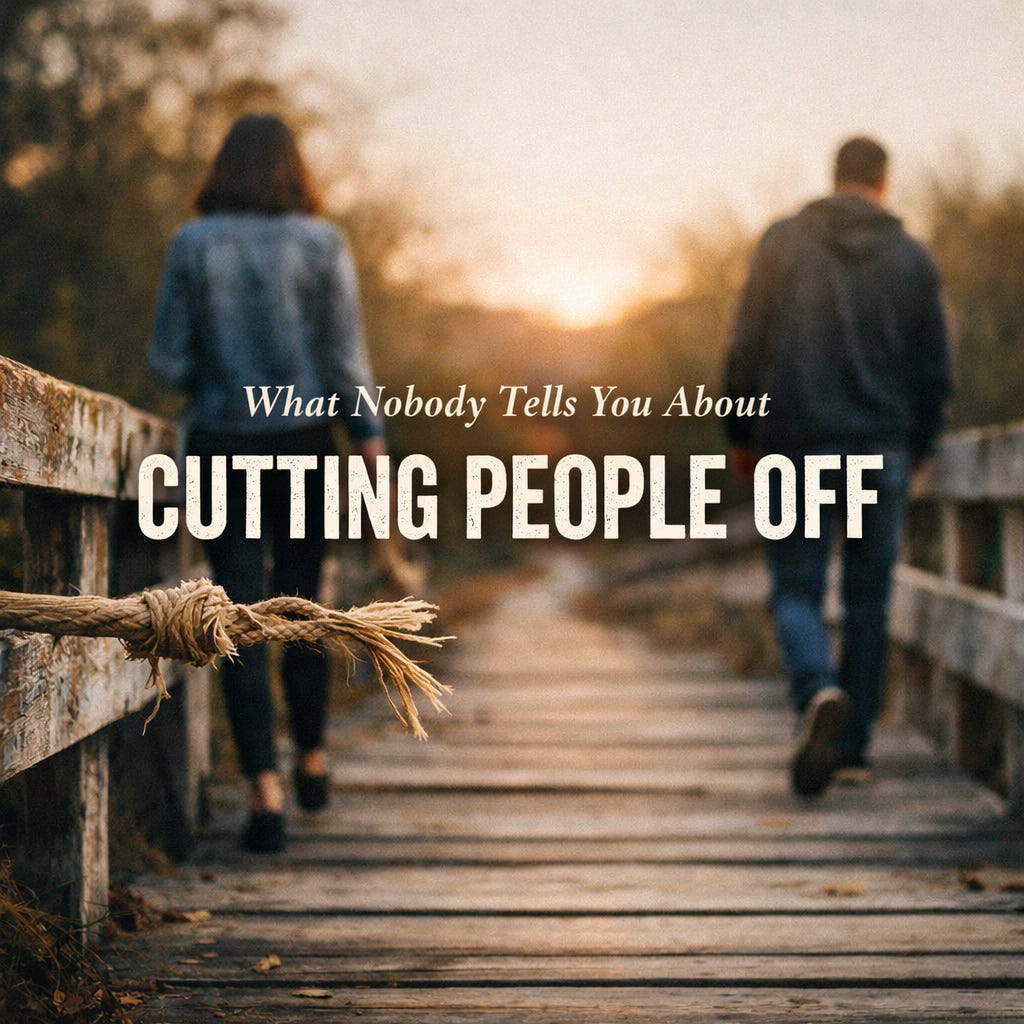 What Nobody Tells You About Cutting People Off