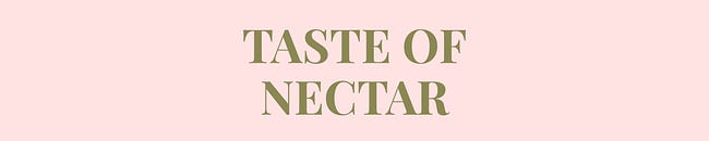 taste of nectar