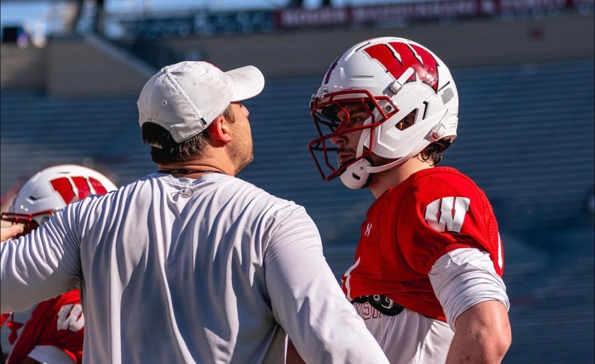 Wisconsin Badgers safeties coach Jack Cooper. Wisconsin Badgers safeties coach Jack Cooper.