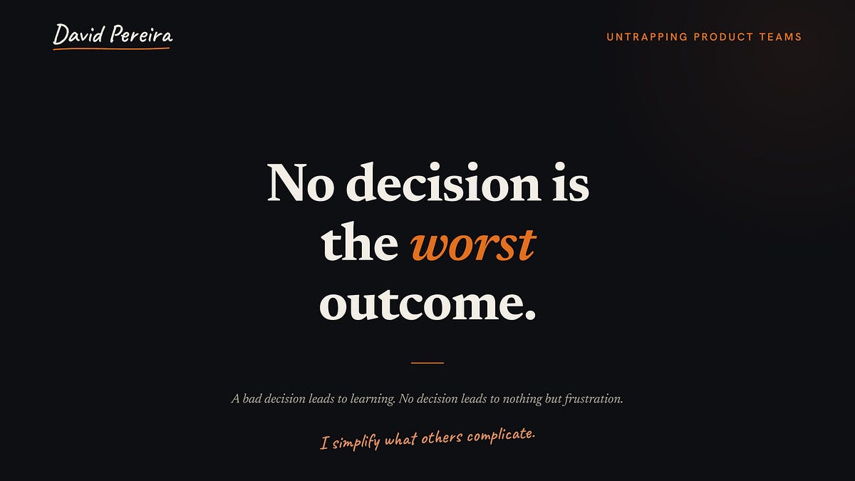 The Art of Simplifying Decisions (5 minute read)