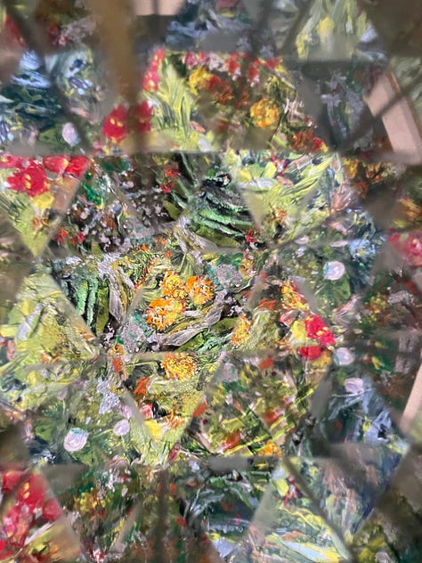 Photos of art through a kaleidoscope