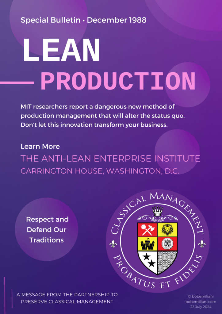 Anti Lean Poster