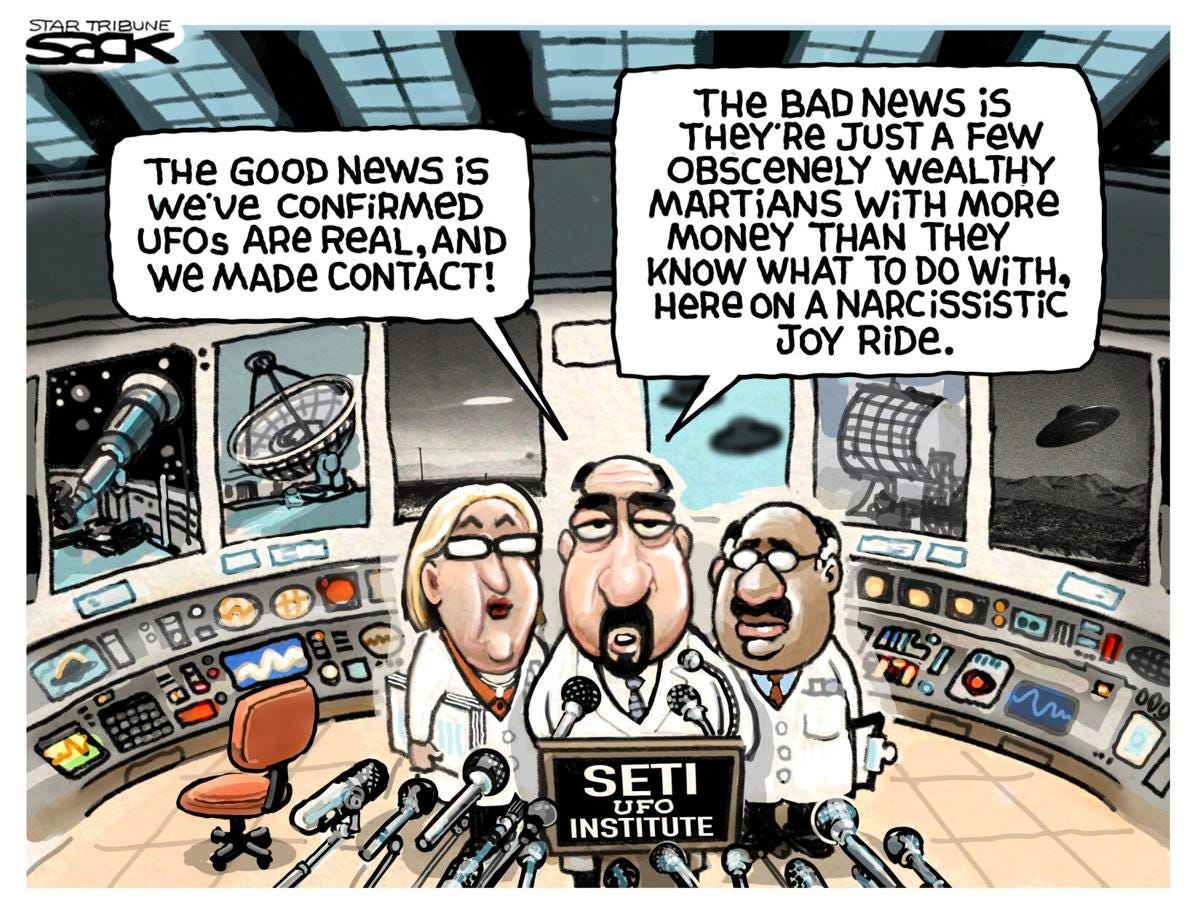 Cartoon: Billionaires in space