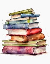 Watercolor Stack of Books Clipart, 16 JPGs, PNG, Watercolor Books Clipart, Scrapbook Images, Collage Images, Digital Paper Craft, Commercial